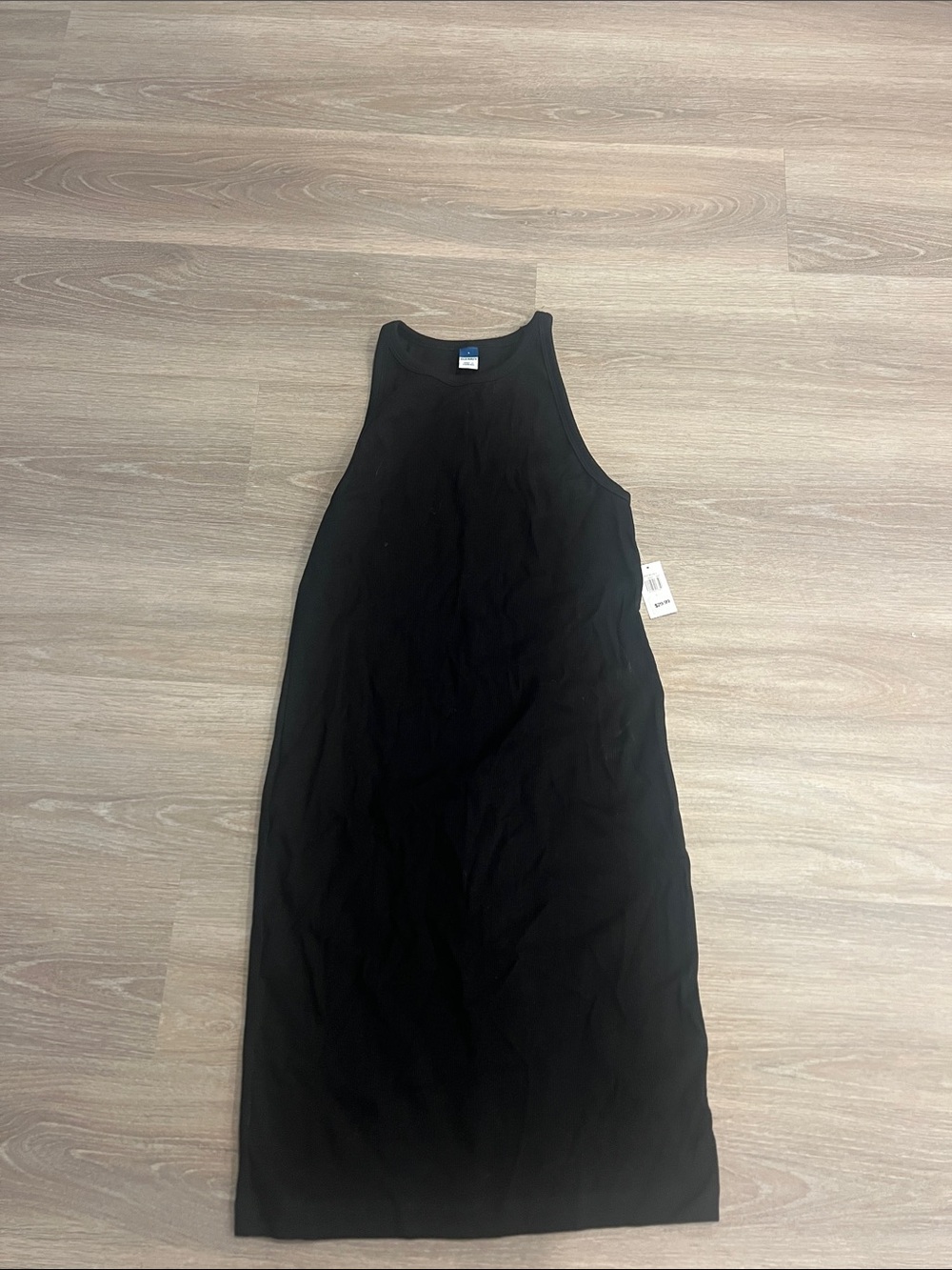 Old Navy- NWT high neck ribbed black  Sleeveless Tank Dress